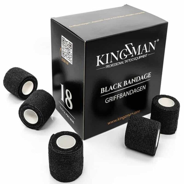 Kingzman Black Bandage Griffbandagen für Tattoomaschinen