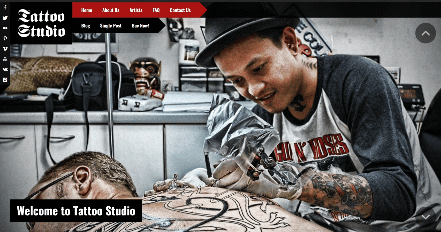 Kingzman Tattoo Studio Webdesign