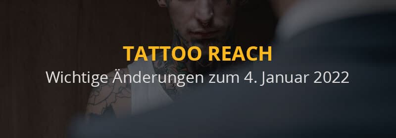 Tattoofarben REACH-Konform REACH-Verordnung Tattoo Farben Tattoobedarf Banner